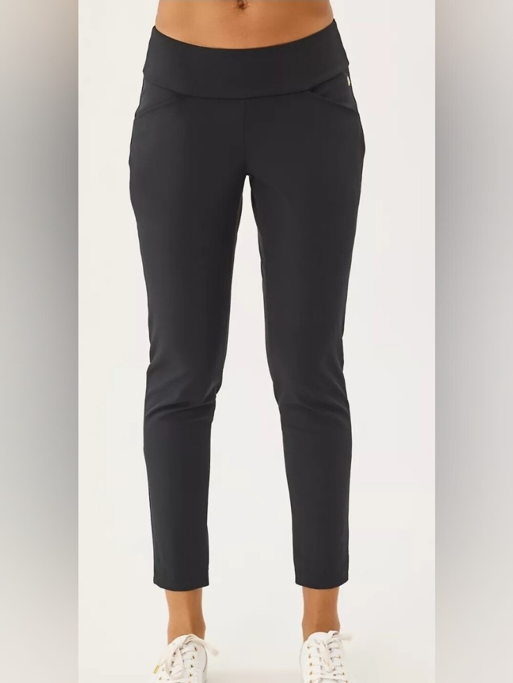 Lilly Pulitzer UPF 50+ Luxletic Corso Pant 28" Size 2 Noir Black Golf Pull On